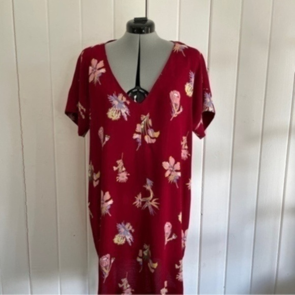 Madewell Red Birds of Paradise Dress​​​​​ - Picture 4 of 10